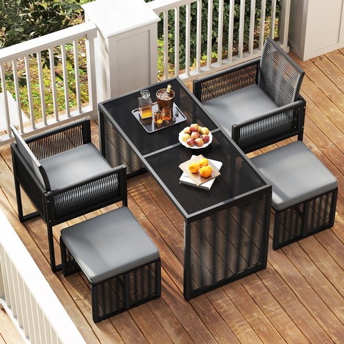 Pieces patio dining set with - pieces,