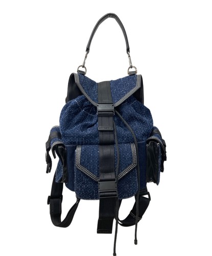 Diesel backpack cotton blue - diesel,