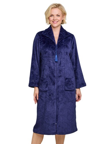Ladies supersoft embossed zip - ladies,