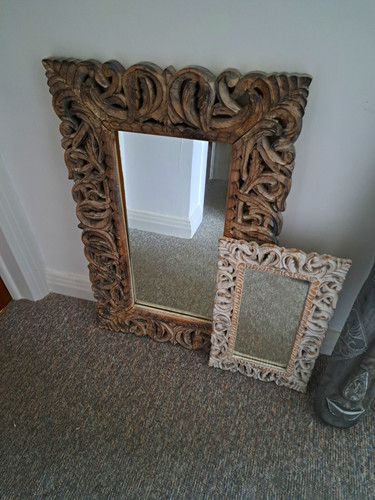 Ornate hand carved wood - hand,