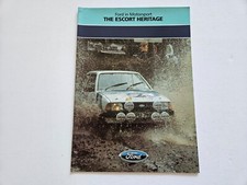 FORD ESCORT MK1 MK2 MK3 MOTORSPORT SALES BROCHURE