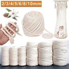 Natural Beige Cotton Macrame