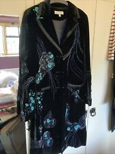LAURA ASHLEY BLACK VELVET COAT