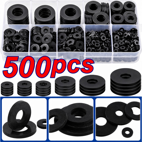 500pcs flat washers - flat, nylon