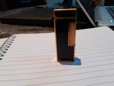 Dunhill Gemline Black Enamel Lighter,