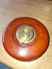 Vintage Rabone White Bond steel tape measure. W.B.4181 66ft.