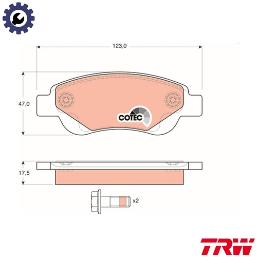 Brake pad set disc - pad,