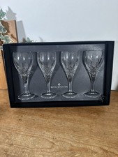 4 Royal Doulton Fine Lead Crystal  'DORCHESTER' Wine Glasses  220ml - Boxed