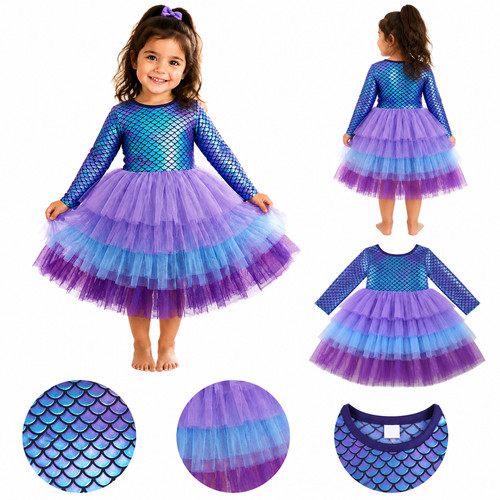 Girls mermaid tutu dress - tutu, |