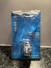 Silver Shower Hose & Holder