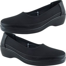 Ladies Womens Comfy Low Heel
