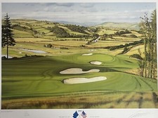 Graeme Baxter Signed And Embossed Ltd Edition Golf Print Of 250 Celtic Manor