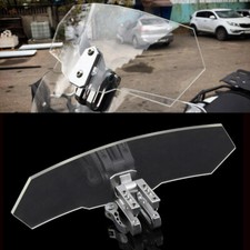 Universal Motorcycle Windshield Motorbike Wind Screen Spoiler Deflector Clear UK