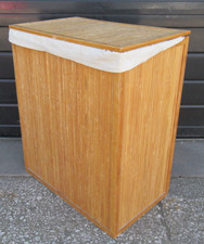 Wooden Basket Dirty Clothes