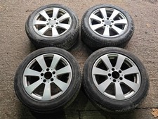 GENUINE MERCEDES 16" ALLOY WHEELS & TYRES 5X112 C E CLACC VITO VIANO V CLASS