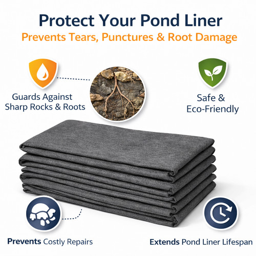 Pond liner underlay 50gsm - pond,