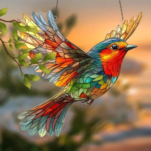 Robin bird flying shaped - robin,