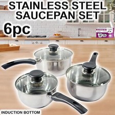 6PC INDUCTION SAUCEPAN SET