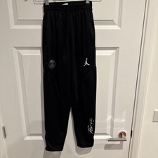 PSG Jordan Black Joggers Tracksuit Bottoms Age 16 Years