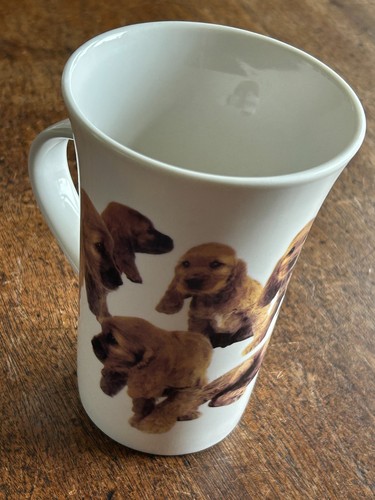 Cocker spaniel puppies ceramic - spaniel,