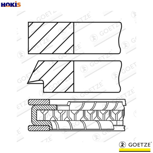 Piston ring kit - ring,