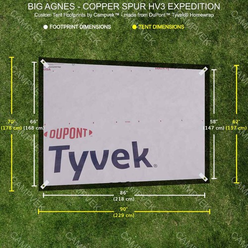 Tyvek footprint for the big - footprint,