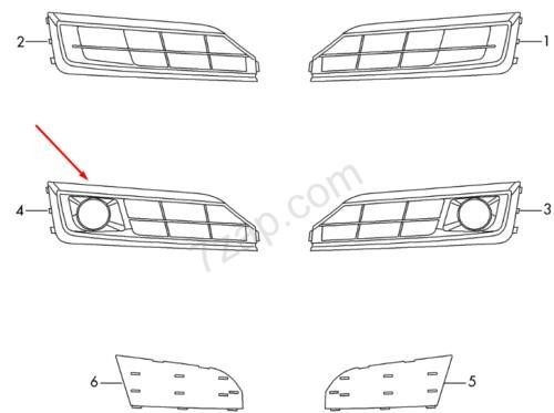 Audi right fog - a8, light