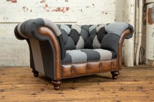 Handmade grey herringbone wool - grey,