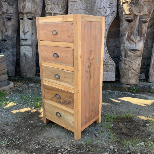 Recycled teak tall - tall, chest