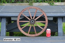 Vintage old wooden cart wagon