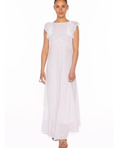 Lido deia dress white checks - deia,