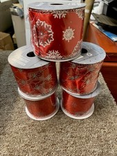PREMIER CHRISTMAS WIRED RIBBON 5 REELS (302)