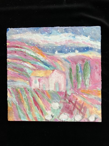 Island house encaustic - island,
