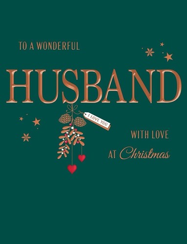 Husband christmas card - husband,