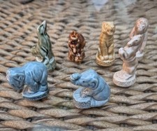 7 x  Wade Whimsie animals Bundle Made In England Vintage elephants,  monkey etc