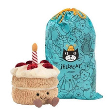 Jellycat Amusables Birthday Cake - Brand New With Tags w/Dust Bag*Rare* UK