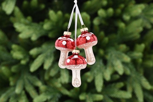 Hanging triple red glass - hanging,