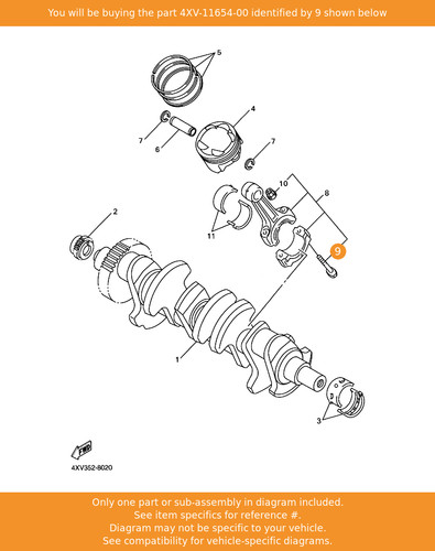 Yamaha bolt connecting rod - bolt,,
