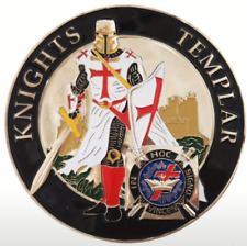 KNIGHTS TEMPLAR, Car Sticker St George Dragon Freemason Masonry Window Decal
