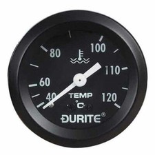 Durite 0-533-23, Mechanical Water Temperature Gauge with 12' Capillary - Marine