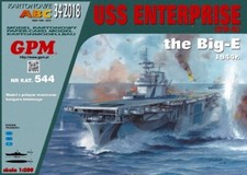 Card Paper Cut Out Model Kit GPM Aircraft Carrier USS Enterprise (CV-6) 1:200