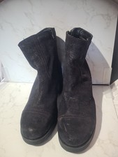 Ladies Leather Upper UK Size 5 Euro 38 Ankle Boots Chunky Heel Taska 