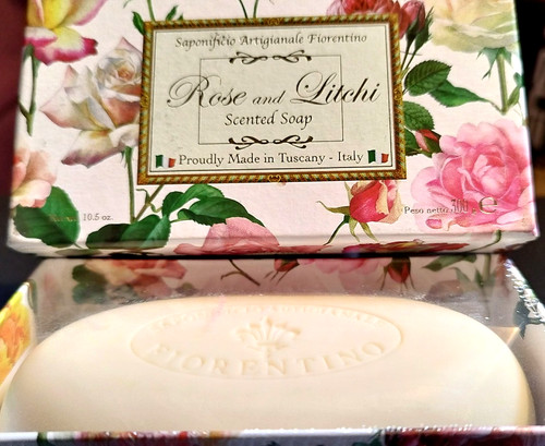Handmade soap bar italian - bar, rose