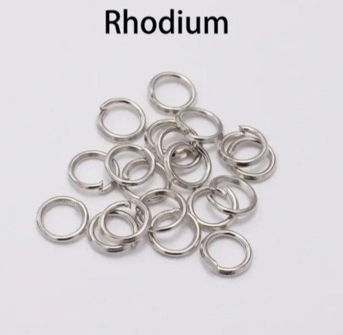 5mm 100 pcs - 5mm, rhodium