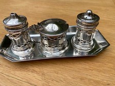 Silver Plated 3 Piece Cruet