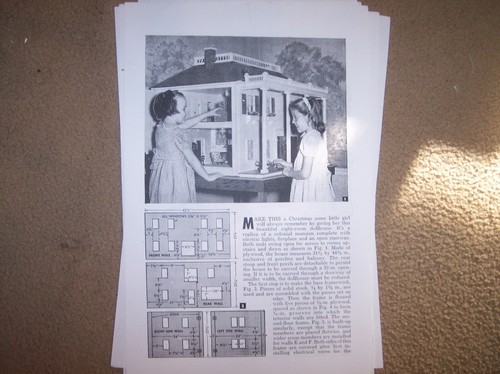 Doll house plans - plans, xmas