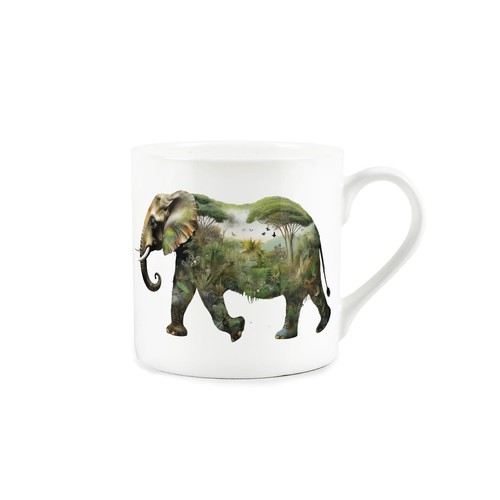 Surreal elephant bone china - elephant,