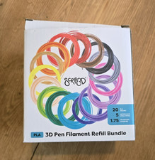 Official Scrib3D NY 3D Pen Filament Refill Bundle 20 Colours 5m 1.75 Pen