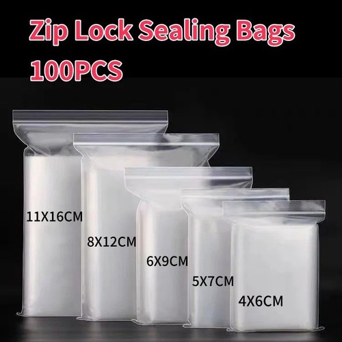 100 small clear - clear, plastic