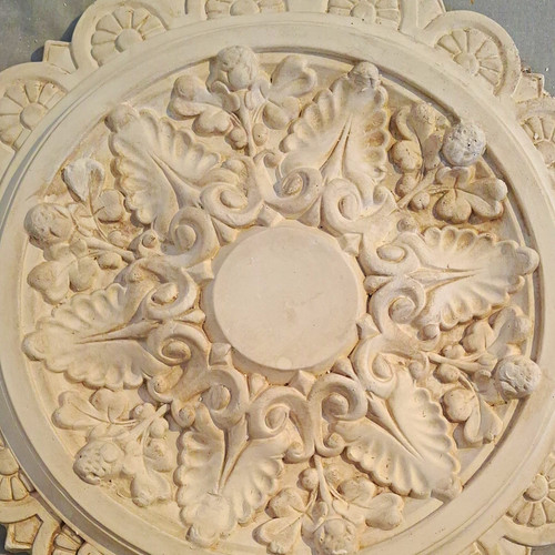 Plaster ceiling rose trim - ceiling,